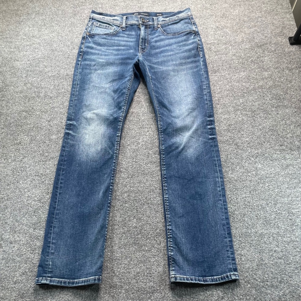 BKE Jake Straight Jeans Mens 32x32 Blue Medium Wash Denim PBS16354